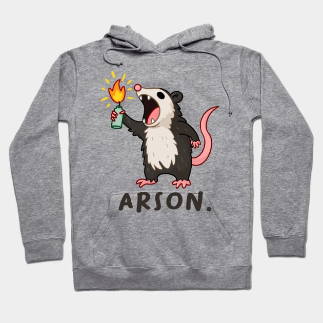 Arson Possum Hoodie by hunnydoll